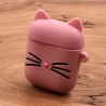 Ударопрочный силиконовый чехол для Apple AirPods Toy Cat Pink