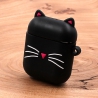 Ударопрочный силиконовый чехол для Apple AirPods Toy Cat Black