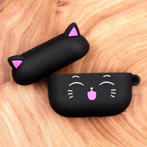 Ударостійкий силіконовий чохол для Apple AirPods Pro Toy Cat Black