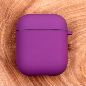 Оригинальный матовый чехол Silicone Case для AirPods Original Assembly Purple