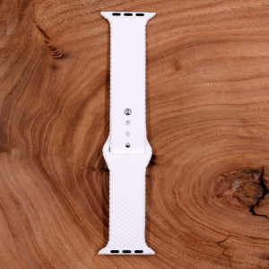 Универсальный силиконовый ремешок для Apple Watch Braided White 42/44mm