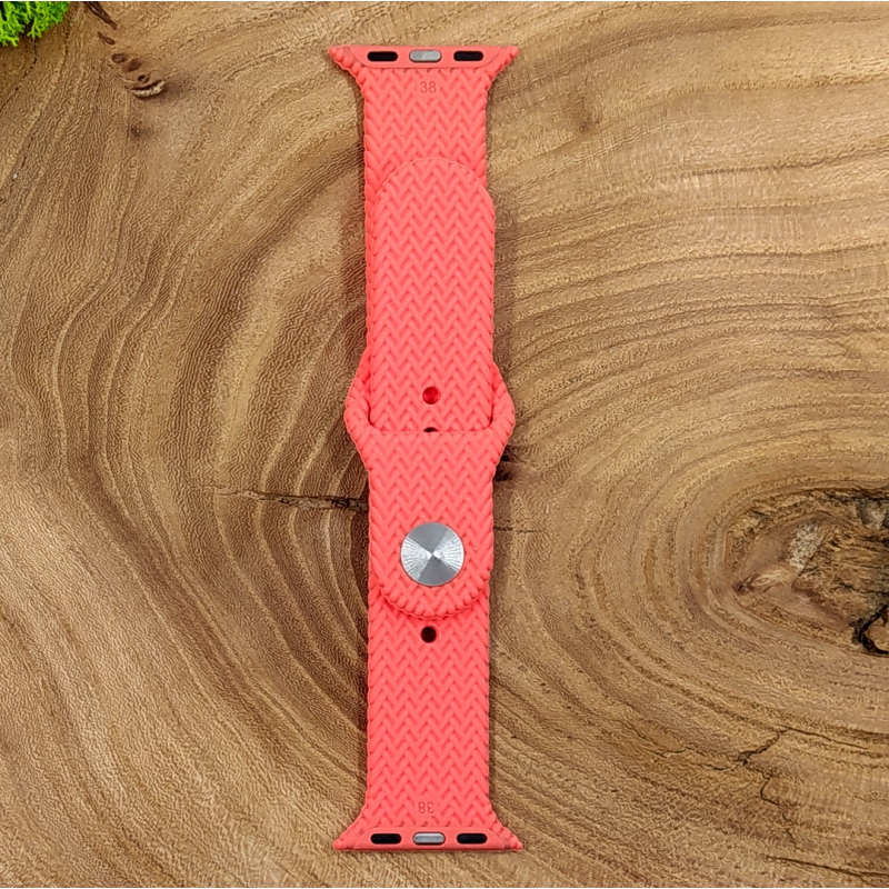 Универсальный силиконовый ремешок для Apple Watch Braided Pink 38/40mm