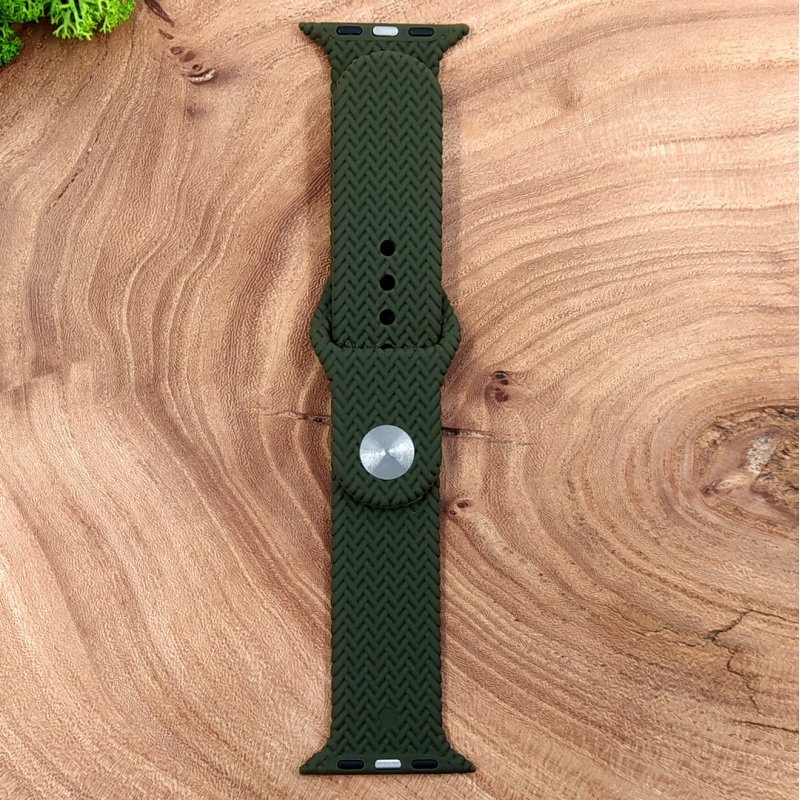 Универсальный силиконовый ремешок для Apple Watch Braided Khaki 38/40mm