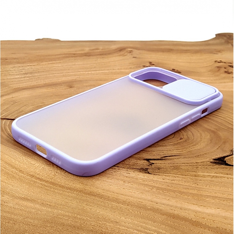 NEW HOCO Smoke case Camera Protection Iphone 12 PRO MAX Lilac