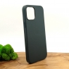 Оригинальный кожаный чехол-накладка Molan Leather Case for Apple iPhone 12 Pro Max Pine green