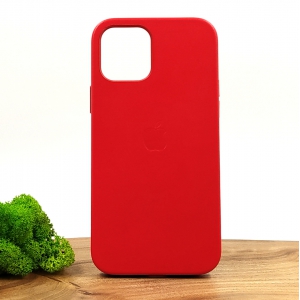 Оригінальний шкіряний чохол-накладка Molan Leather Case for Apple iPhone 12 Pro Red