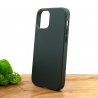 Оригинальный кожаный чехол-накладка Molan Leather Case for Apple iPhone 12 Mini Pine Green