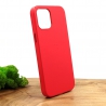 Оригинальный кожаный чехол-накладка Molan Leather Case for Apple iPhone 12 Pro Max Red