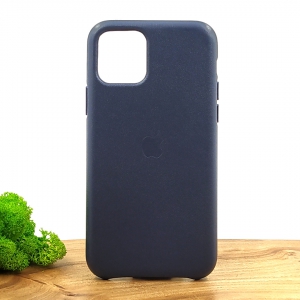Оригінальний шкіряний чохол-накладка Molan Leather Case for Apple iPhone 11 Pro Blue