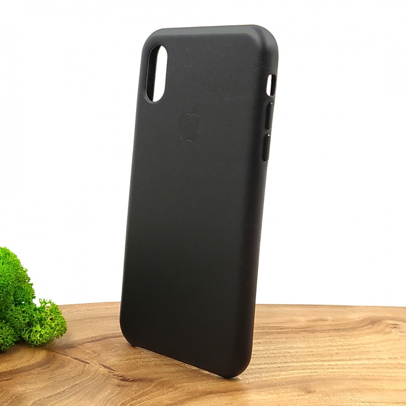 Оригинальный кожаный чехол-накладка Molan Leather Case for Apple iPhone Iphone XS Black