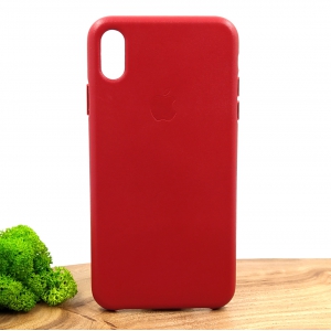 Оригінальний шкіряний чохол-накладка Molan Leather Case for Apple iPhone XS Max Red