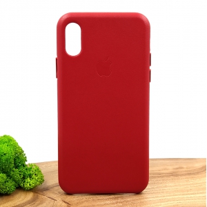 Оригінальний шкіряний чохол-накладка Molan Leather Case for Apple iPhone XS Red
