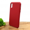 Оригинальный кожаный чехол-накладка Molan Leather Case for Apple iPhone XS Red