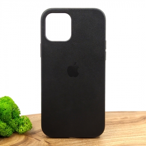 Оригинальный кожаный чехол-накладка Molan Leather Case for Apple iPhone 12 Pro Black