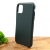 Оригинальный кожаный чехол-накладка Molan Leather Case for Apple iPhone 11 Pine green