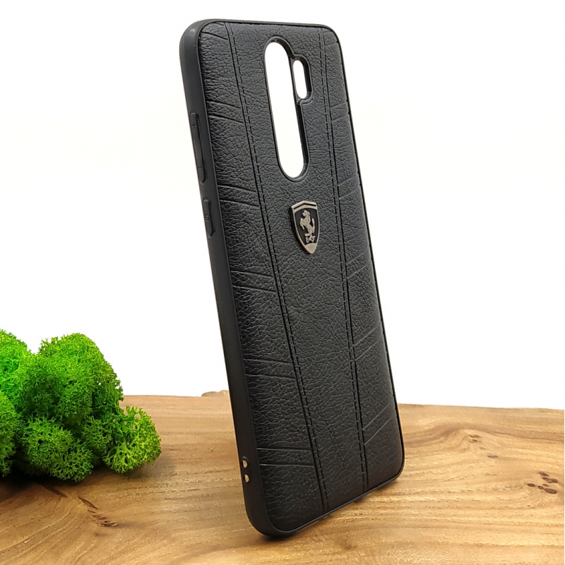 Чехол-накладка TOTU LEATHER CASE Ferrari design для Xiaomi Redmi Note8 Pro