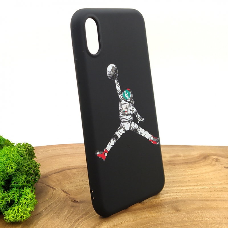 Люминесцентный чехол накладка LUXO Jordan Spaceman G1 силиконовый для Iphone XS