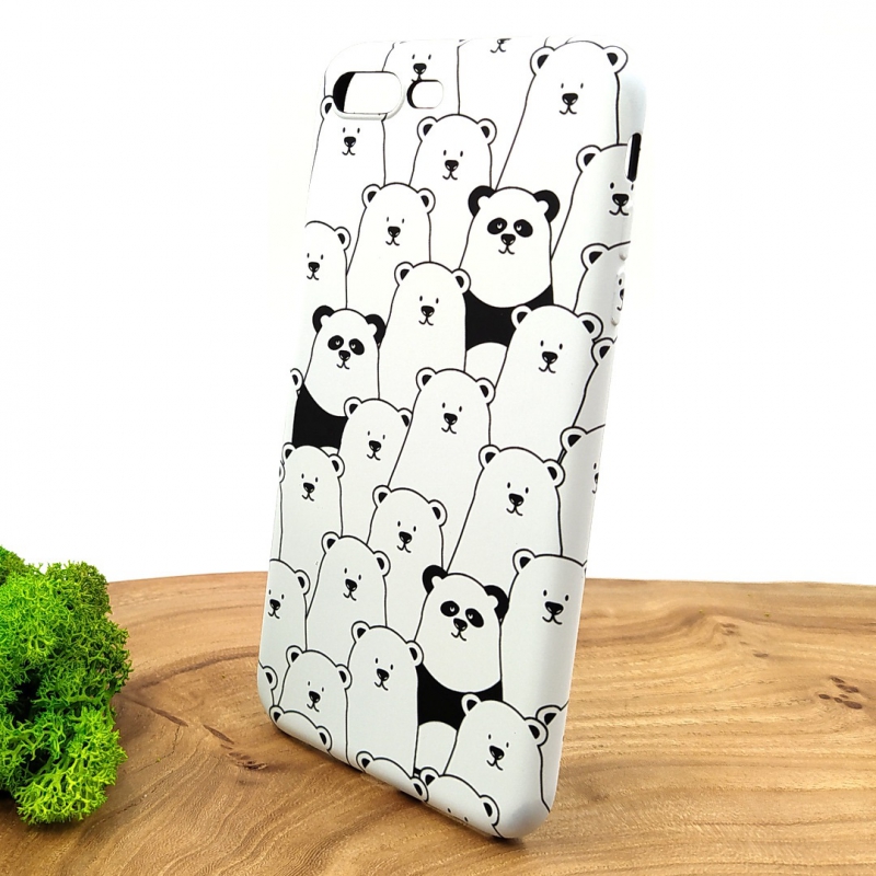 Чехол накладка LUXO Panda&Bears силиконовый для Iphone 7G+