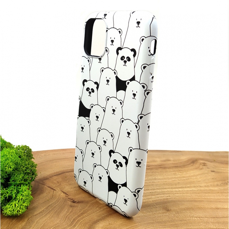 Чехол накладка LUXO Panda&Bears силиконовый для Iphone 11