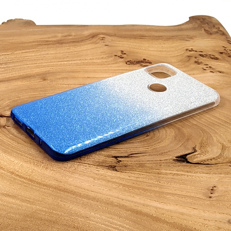 Силиконовый чехол VAJA градиент для Xiaomi Redmi9C Blue