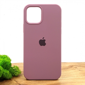 Оригінальний матовий чохол-накладка Silicone Case IPHONE 12 (6.1) Lilac