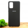 Оригинальный матовый чехол-накладка Silicone Case Samsung S20+ Black