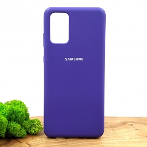 Оригінальний матовий чохол-накладка Silicone Case Samsung S20+ Purple