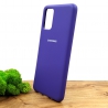 Оригинальный матовый чехол-накладка Silicone Case Samsung S20+ Purple