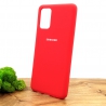 Оригинальный матовый чехол-накладка Silicone Case Samsung S20+ Red