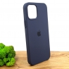 Оригинальный матовый чехол Silicone Case IPHONE 12/12 Pro (6.1) Navy Storm