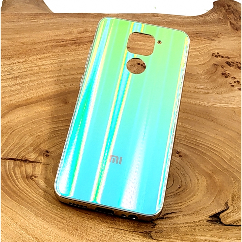 Стеклянный чехол Gradient case для XIAOMI Redmi Note9 aquamarine