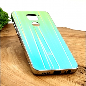 Стеклянный чехол Gradient case для XIAOMI Redmi Note9 aquamarine