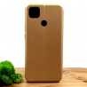 Кожаный противоударный чехол-книжка Nillkin для Xiaomi Redmi9C Gold