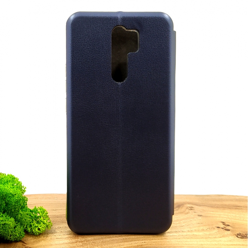 Кожаный противоударный чехол-книжка Nillkin для Xiaomi Redmi9 Navy Storm