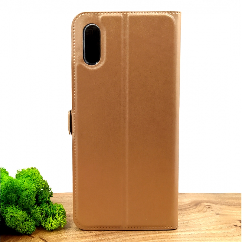 Оригинальный кожаный чехол-накладка Baseus для Xiaomi Redmi9a Gold