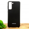 Оригинальный матовый чехол Silicone Case Samsung S21 Black