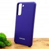 Оригинальный матовый чехол Silicone Case Samsung S21 Purple