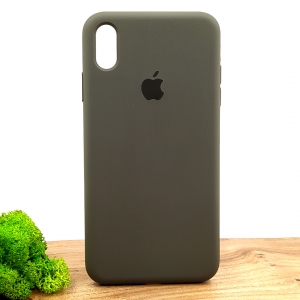 Оригинальный матовый чехол-накладка Silicone Case IPHONE Xr Taupe