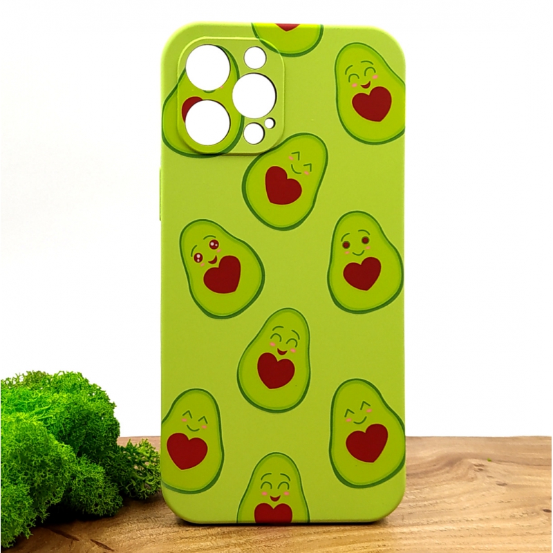 Люминесцентный чехол накладка LUXO Happy Avocado Iphone 12 Pro Max