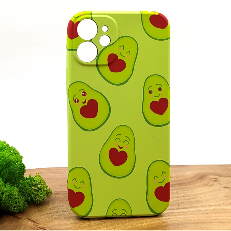 Люминесцентный чехол накладка LUXO Happy Avocado Iphone 12 Mini