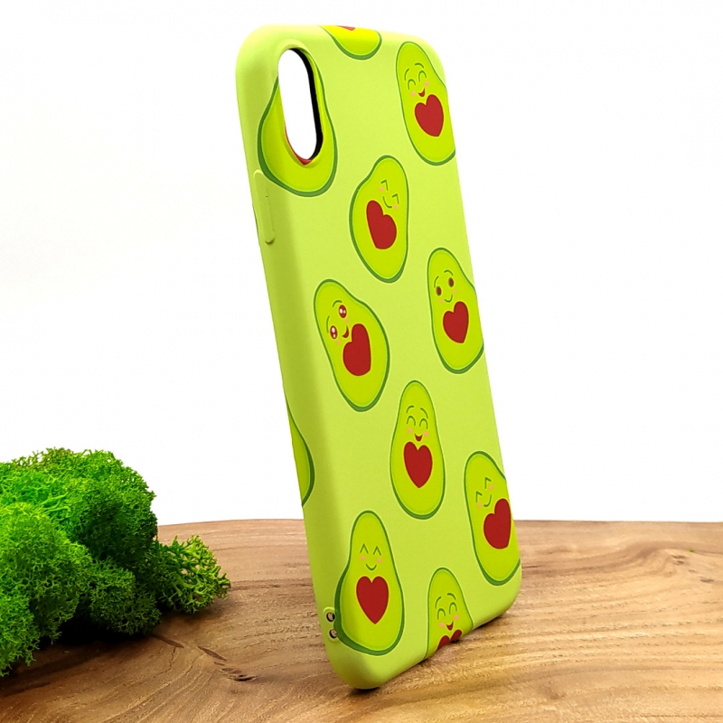 Люминесцентный чехол накладка LUXO Happy Avocado Iphone XS Max