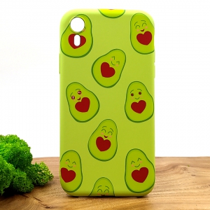 Люминесцентный чехол накладка LUXO Happy Avocado Iphone XR