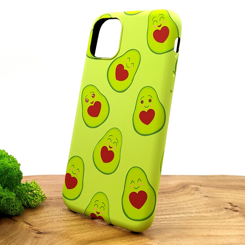 Люминесцентный чехол накладка LUXO Happy Avocado Iphone 11