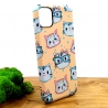 Люминесцентный чехол накладка LUXO Happy Cat Iphone 11