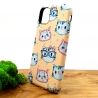 Люминесцентный чехол накладка LUXO Happy Cat Iphone 11