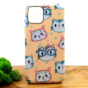 Люмінесцентний чохол накладка LUXO Happy Cat Iphone 11 Pro