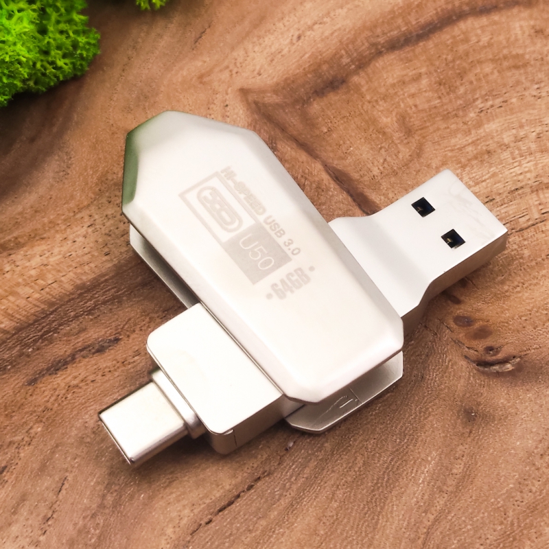 NEW USB флеш OTG Type-C 3.0 XO U50 64GB