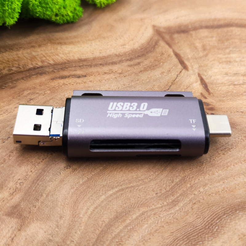 NEW Картридер USB 3.0/Micro USB/Type-C to SD/Micro SD JY-268