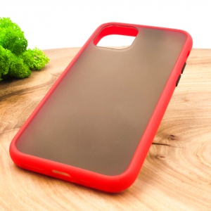 Протиударний поліуретановий чохол Smoke case для Iphone 12 Pro Max (6.7) Red