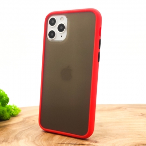 Протиударний поліуретановий чохол Smoke case для Iphone 11 Pro Red